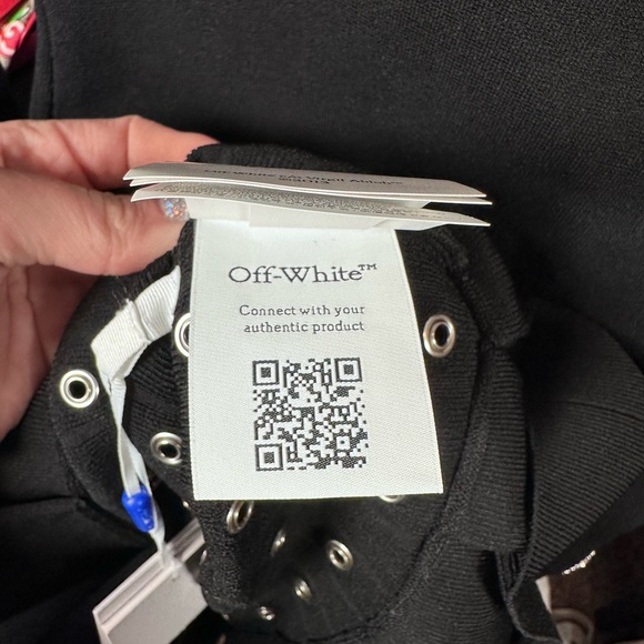 NWT Off-White Black Studded Mini Dress Size 44 - Picture 9 of 9